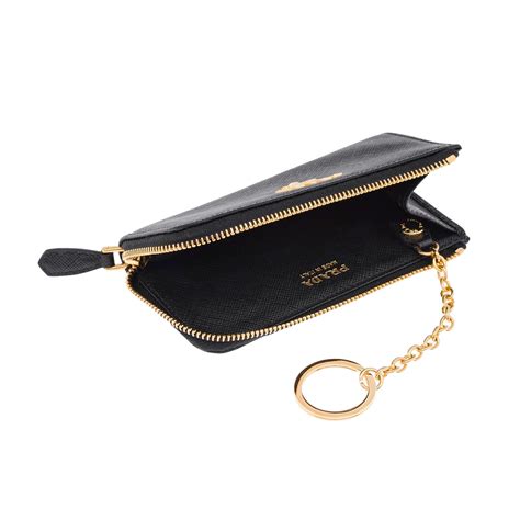 prada leather key holder